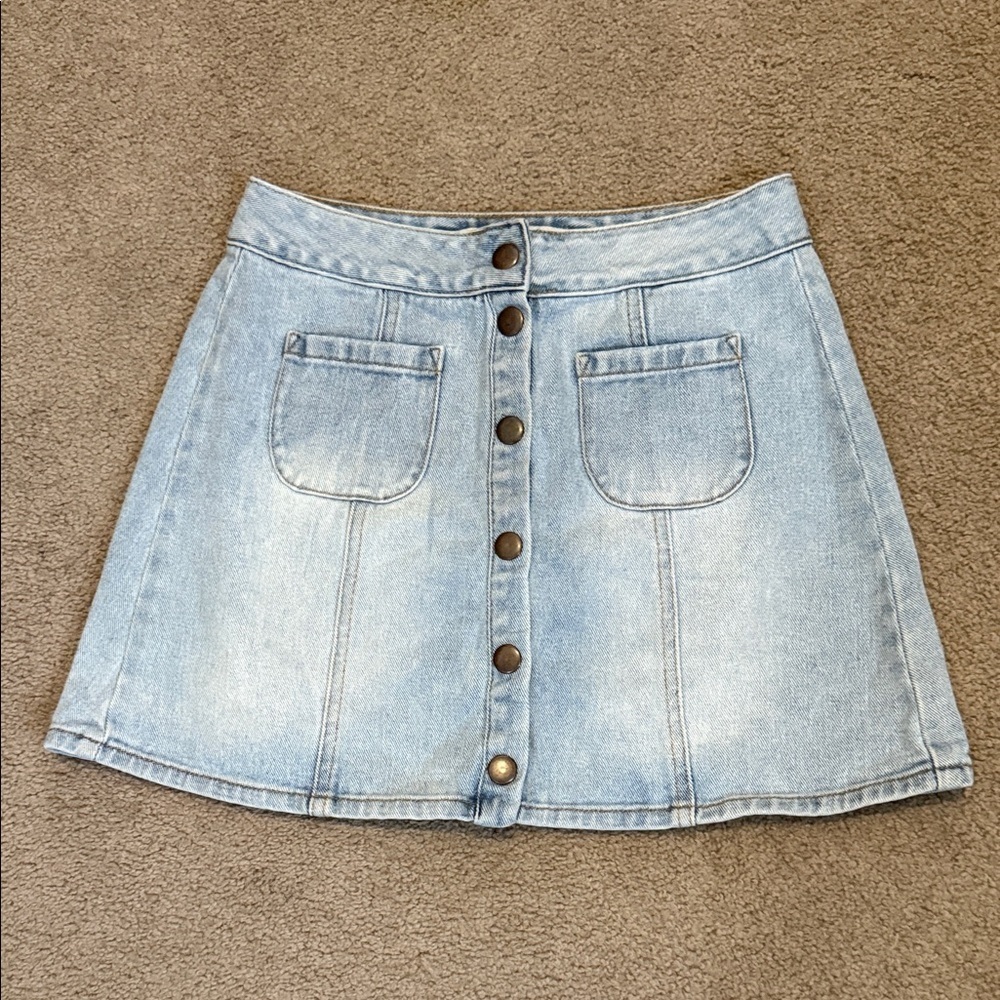 Brandy Melville Light Blue Denim Skirt